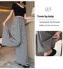 Women's Plaid High Waist Wide Leg Pants - Summer Casual, Loose & Slimming Skirt Style