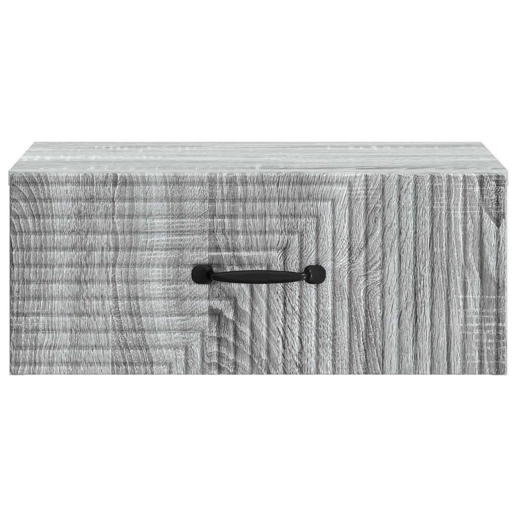 Wall Mounted Nightstand Gray Sonoma 49 x 34.5 x 20 cm