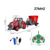 1/24 Remote Controlled Farmer Car Children Toys 4CH RC Trailer Farmer Trucks with Lights Radio Control Transport Vehicle Toy Car