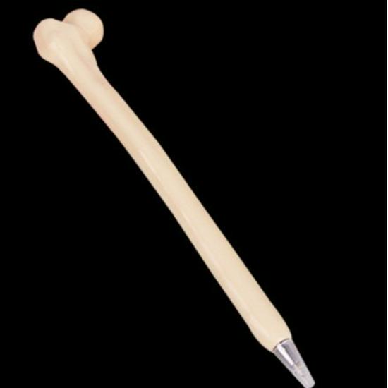 Creative Novelty Realistic Bone Bead Pen – Black Signature Student Stationery