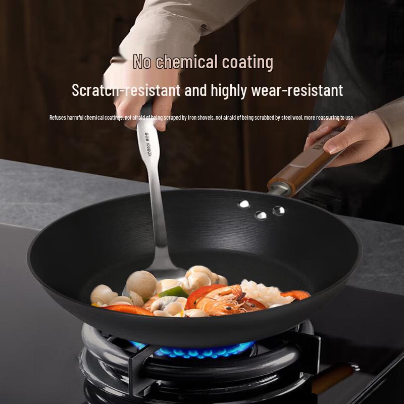 KOBACH 28cm Uncoated Cast Iron Frying Pan