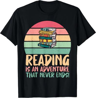 Lesen ist ein Abenteuer, das nie endet Leselehrer Geschenk Unisex T-Shirt