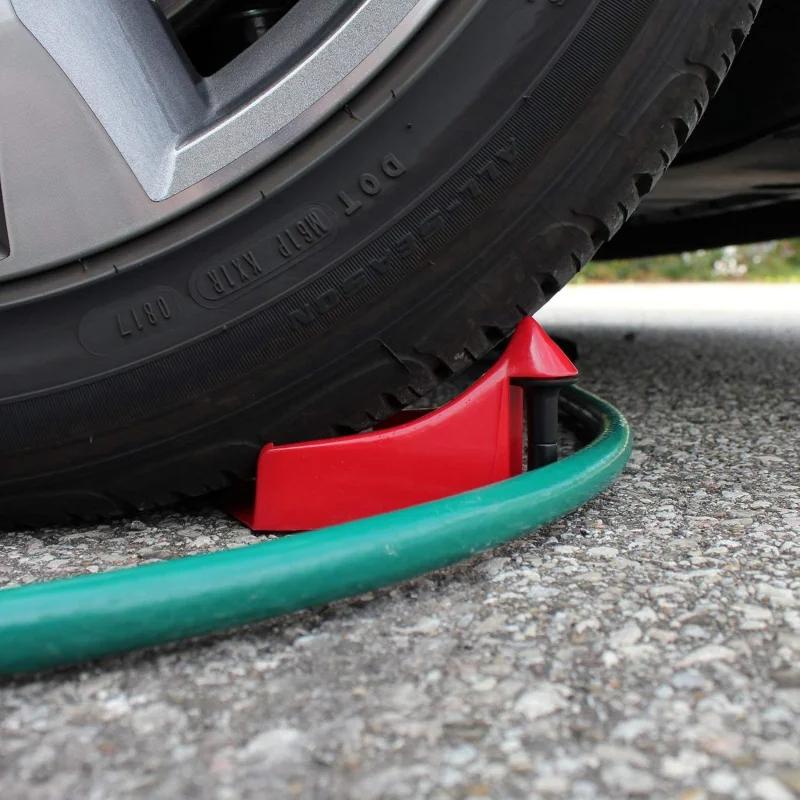 1/4Pcs Car Wash Hose Slide Guide Tire Wedge Anti-Pinch Tube Protector Wheel Cleaning Detailing Tool Accessories