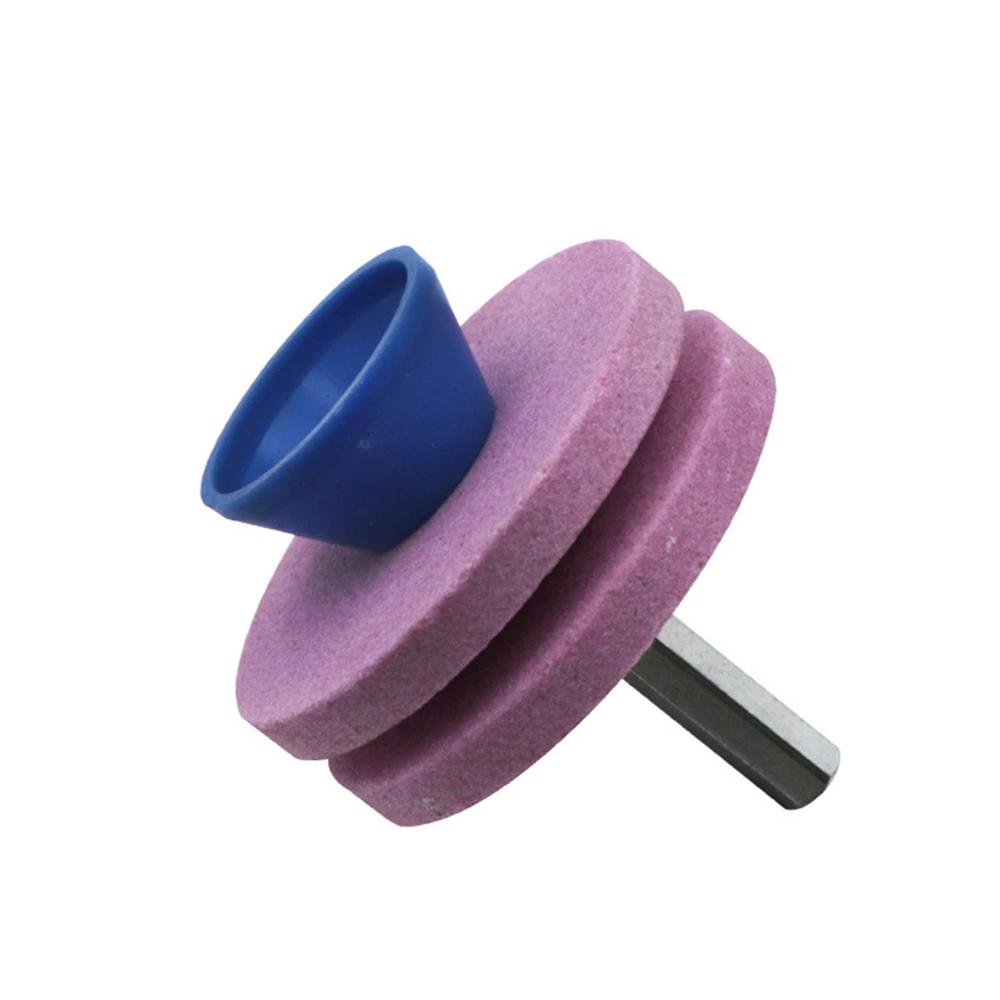 Lawn Mower Sharpener Four-layer Whetstone Lawnmower Blade Sharpener Grinding Universal Grinding Drill Tool Garden Tools