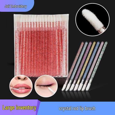 Disposable Crystal Rod Lip Brush - 7 Colors Portable Makeup Tool