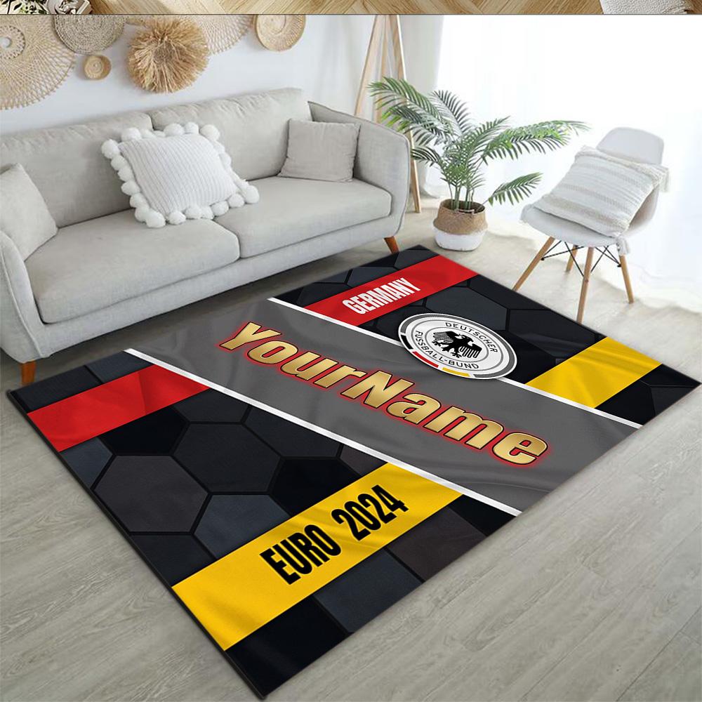 Eintracht Frankfurt Customize Text Floor Rug Office Rug Design For Foyer Hallway Playrooms Bedrooms Antislip Rug Anime Office Decor