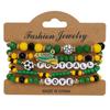 2026 USA Mexico Canada World Cup Soccer Bracelet Fans Unisex Football Shoe Element Beaded Wristband Souvenir Jewelry