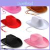 Color Solid Felt Cowboy Hat Sewing Craft Party Costumes Holiday Gifts Supplies