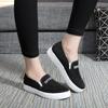 Fashion Flat Slip On Ladies Shoes Black Loafers Canvas Women Footwear Walking A New In Daily Routine Autumn High Quality And Low Price