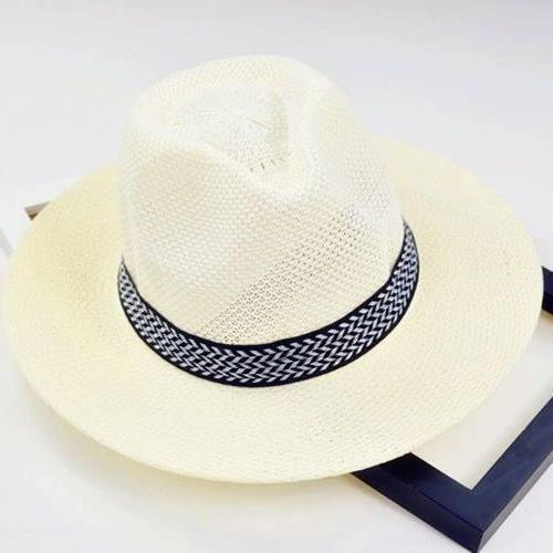 

JYL TS DIY Мужская ковбойская шляпа Из бумажной соломы Защита от солнца Из бумажной соломы Milkywhite[fabricstrawhatfoldable] розовый лаванды