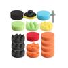 19Pcs 80Mm High Gross Polishing For Buff Pad Kit For Car Polisher+Drill Adapter-M10 Polishing Pads 3Inch
