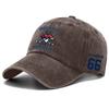 Washed Cotton Baseball Cap Soft Top Vintage Style Adjustable Back Strap Classic Unstructured Fit Casual Outdoor Hat