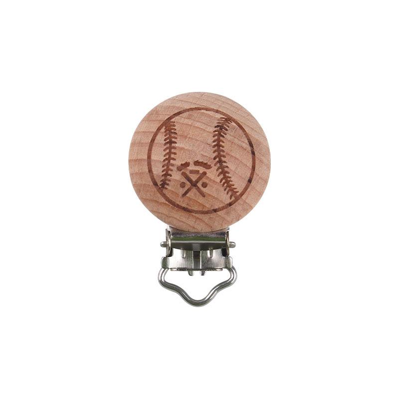 5Pcs/Lot 9 Style Fish Rabbit Butterfly Shape Beech Wooden Clips Metal Bracket for Baby Pacifier Clips Chain Holder Accessories