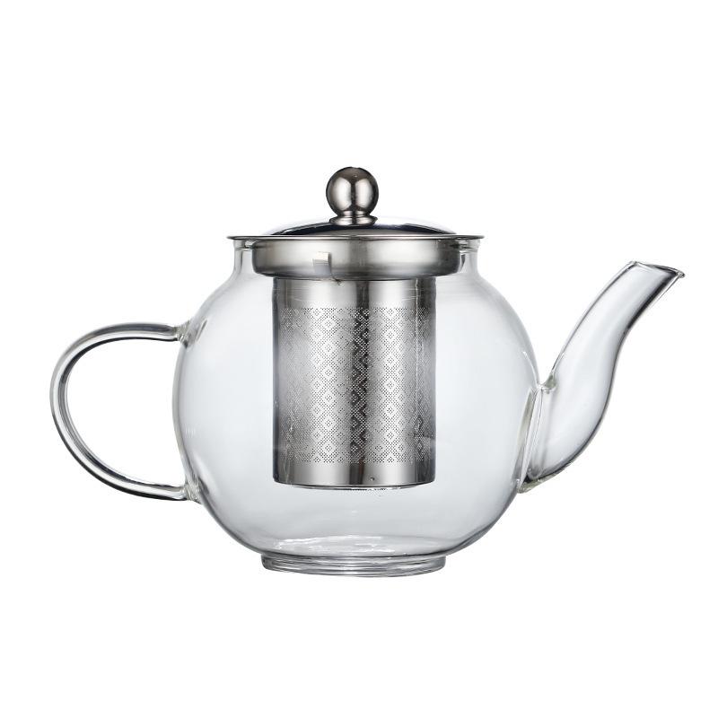 Transparent Glass Teapot Tea Set Large Capacity Electric Pottery Stove Heated Tea Boiling Kettle Flower Tea Brewing Teapot