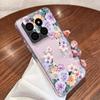 Colorful Peony Floral Case For Xiaomi Redmi Note 15 Pro 4G Funda Redmi Note 14 13 Pro 5G Clear TPU Silicone Soft Cover