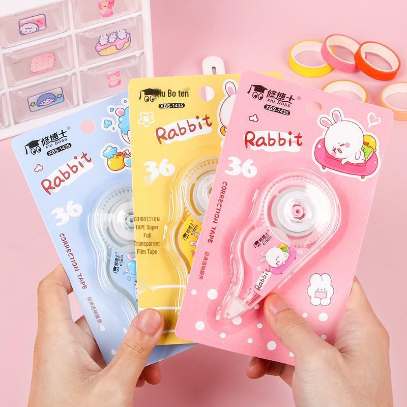 Creative Cartoon Correction Tape Set for Students - High Capacity, Cute Design