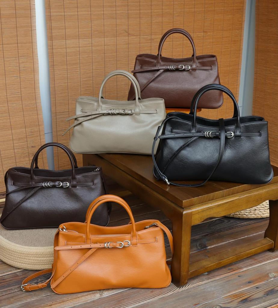 Wszechstronna Duża Pojemność Prawdziwa Skóra Krowia Torba na Ramię i Listonoszka dla Kobiet 2025