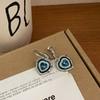New Chinese sweet and cool wind dripping oil love earrings women's niche design light luxury exquisite atmosphere retro peach heart earrings