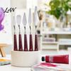 Professional Art Mixing Knives 5Pcs Palette Knife with 6 Paint Scraper, Stainless Steel Spatula Artistic Texture Creation Tools Knife, Oil Metal