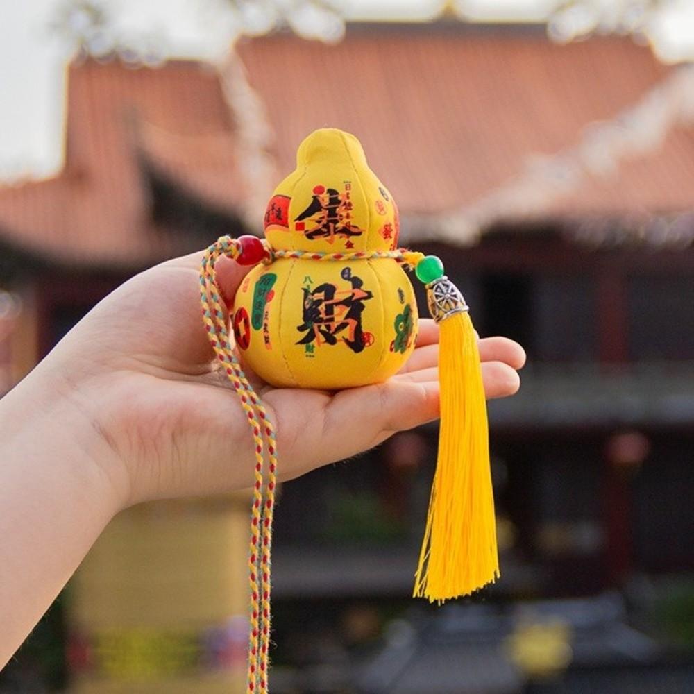 3D Blessing Fragrant Bag Traditional Gourd Car Pendant Chinese Sachet  Festival Decoration