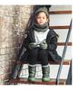 Neck Warmer for Cable Free Size [Arisana] Kids, Boys, Scarf, Knit, 02.Khaki,