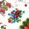 50Pcs Small Metal Bell Colourful Paint Christmas Jingle Bells Key Pendant Party DIY Beads