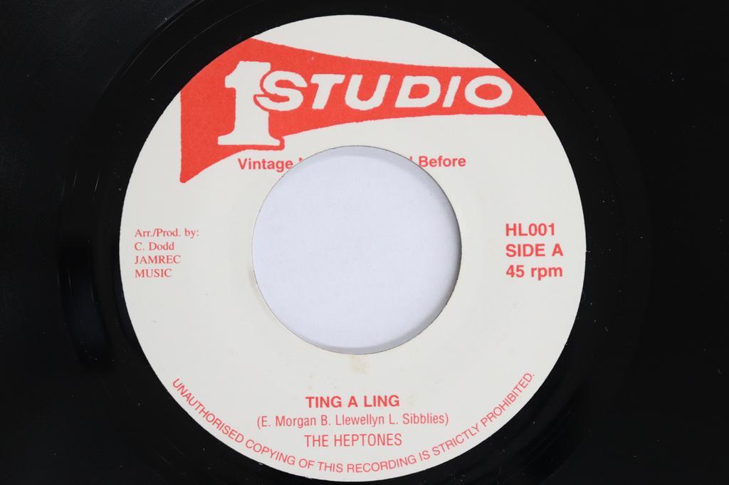 7inch Record HEPTONES - Ting A Ling HL001 STUDIO ONE Jamaica Reggae, Ska & Dub Used