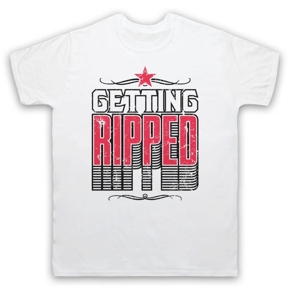 

Getting Ripped Bodybuilding Workout Slogan Gym Weights Mens And Womens T-Shirt L