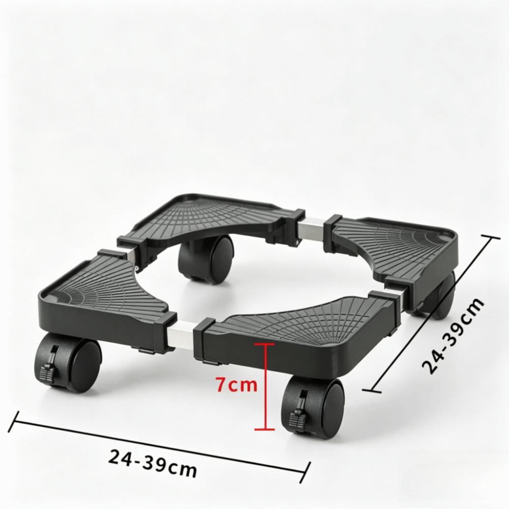 Adjustable size Mobile Bracket With casters Caster Stand Support fixture Moving Base Home storage