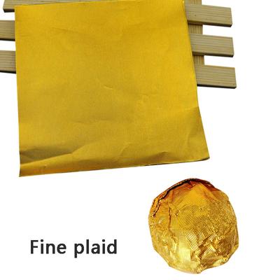 100 unids/pack papel de aluminio dorado caramelo Chocolate galleta envoltorio lata papel fiesta