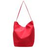 Minimalist Lazy Wind Tote Shoulder Bag Women'S Large Capacity Underarm Bag Student Class Bucket Bag Retro Shopping Bag