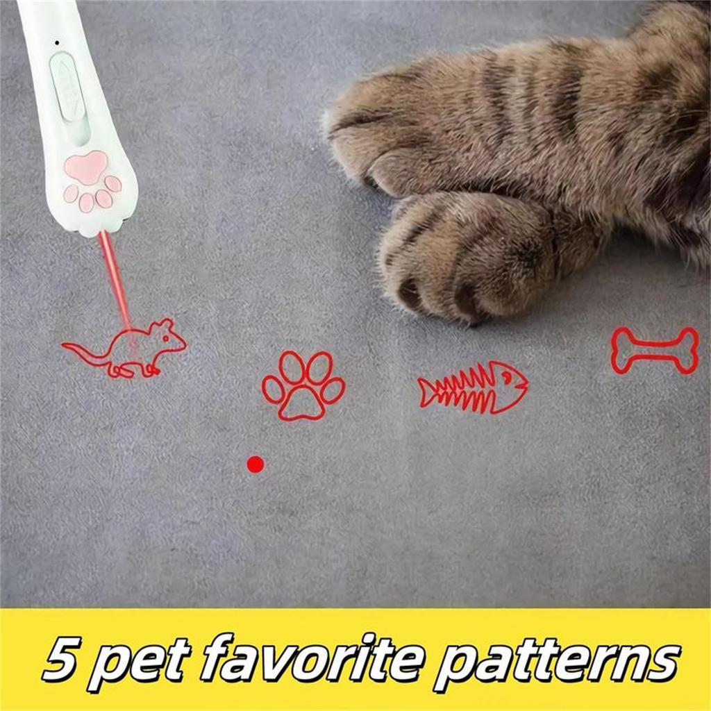 5 Adjustable Modes Pet Interactive Toy, Pet Training Toy, Suitable For Indoor Cats And Dogs To And Play