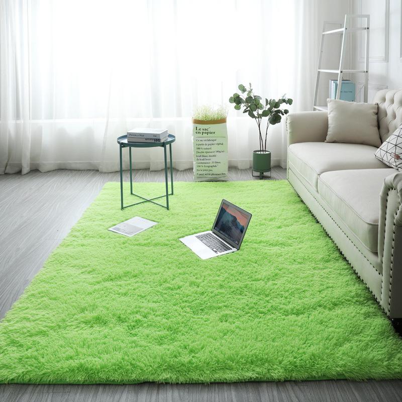 Nordic Style Plush Carpet for Living Room Multicolor Pink White Fluffy Bedroom Rug Soft Shggy Mat for Kids