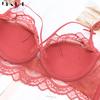 DKGEA Women Thin Brassiere Sexy Bra Set Lace Underwear Plus Size D E Cup