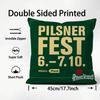 Beer P-Pilsner U-Urquell Cushion Cover Pattern Printed Pillowcase for Living Room Sofa Cushion Cover & Bedroom Decor