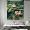 Neighbor Totoro Magical Journey Tapestry Background Cloth Wallmounted Home Decor Background Wall Hanging Cloth Homestay Soft Decoration Tapestry