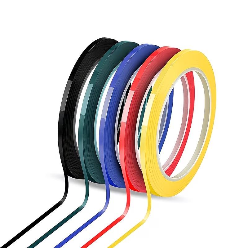 

5 Rolls Whiteboard Tape Graphic Chart Tape 3mmX66m Art Tape Thin Pinstripe Tape Masking Tape for Gift Wrapping Craft Supplies