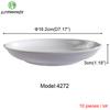 White Round Small Dish Fruits Snacks Plate Restaurant Hotel A5 Melamine Imitation Porcelain Tableware