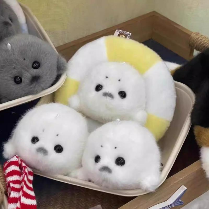 Kawaii White Seal Plush Toy Bag Pendant Animal Pendant Animal And Cute Plush Doll Pendant Doll Keychain Bag Pendant For Gift