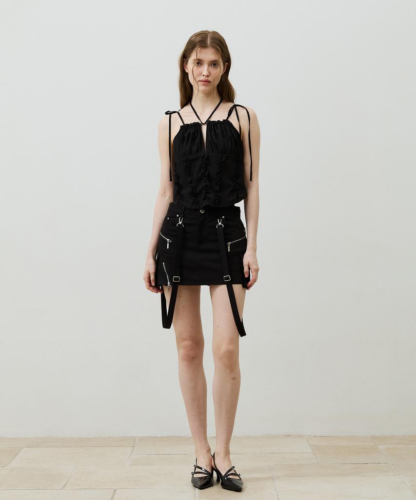 Alikim Bella Mini Skirt Pants / Black
