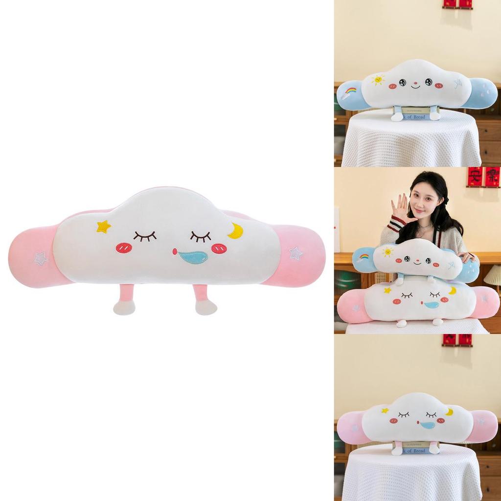 Adorable Cloud Plush Pillow Soft Creative Home Decor Therapeutic Cushions In Blue And Pink