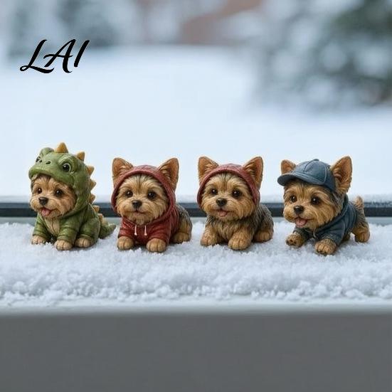 24 Days Countdown Calendar 2026 Dog Christmas Advent Calendar Puppy Figures Interactive Holiday Toy Set 2D Acrylic Cute Collectible Ornaments
