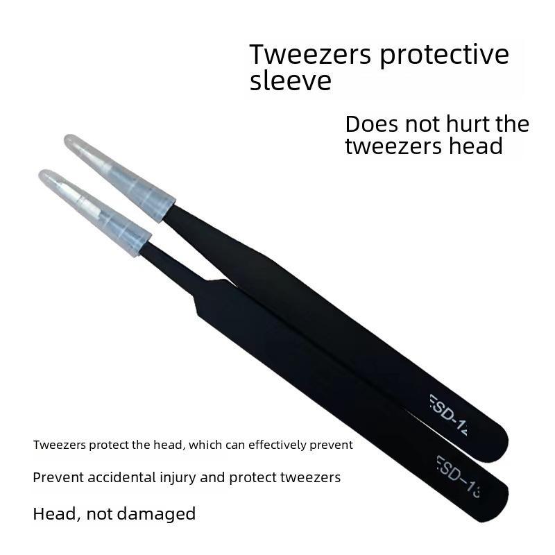Anti-Static ESD Precision Stainless Steel Tweezers for Eyelash and Eyebrow Styling