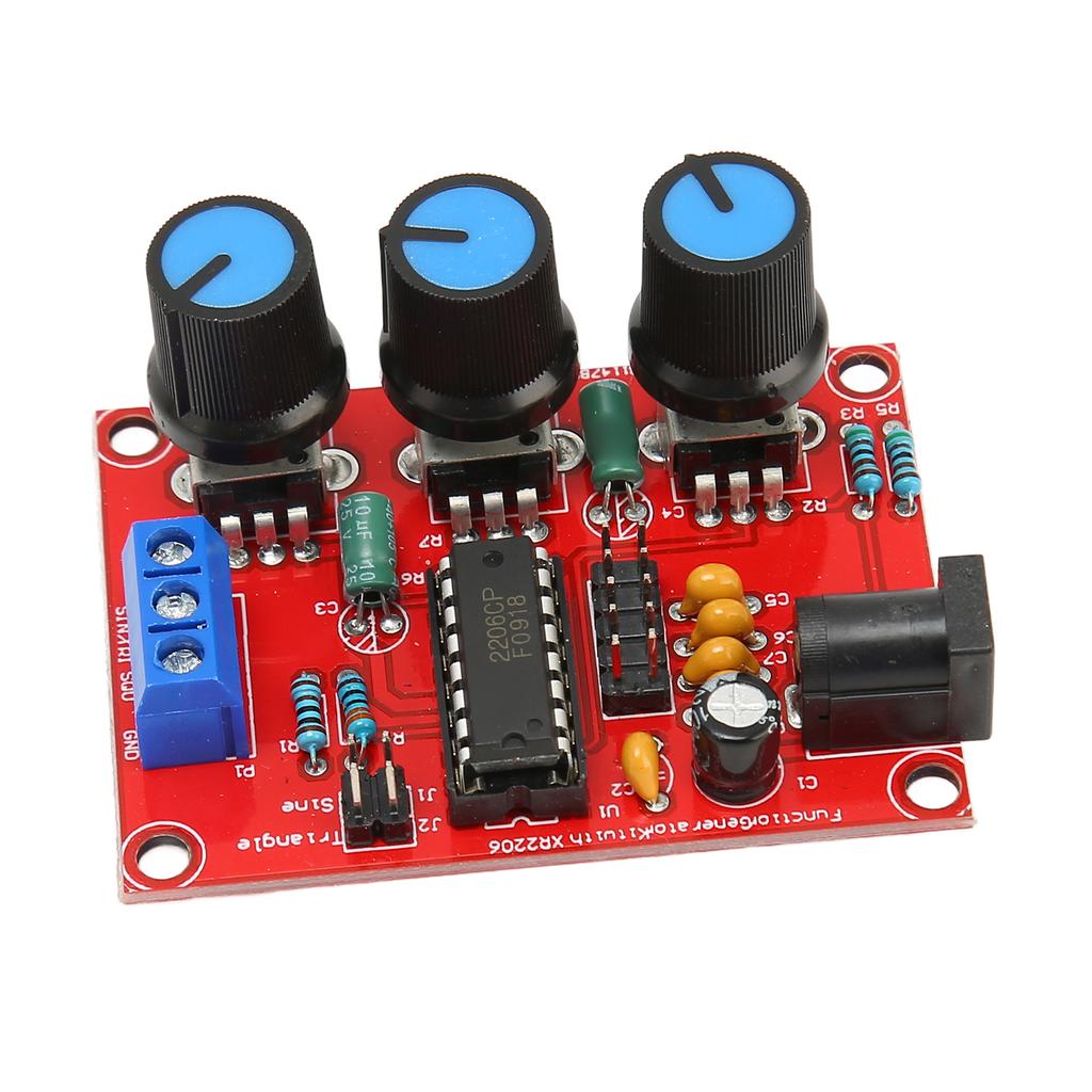 2Pcs Signal Generator Kit Sine Triangle Square Output 1Hz‑1MHz 9‑12V DC Input Function Signal