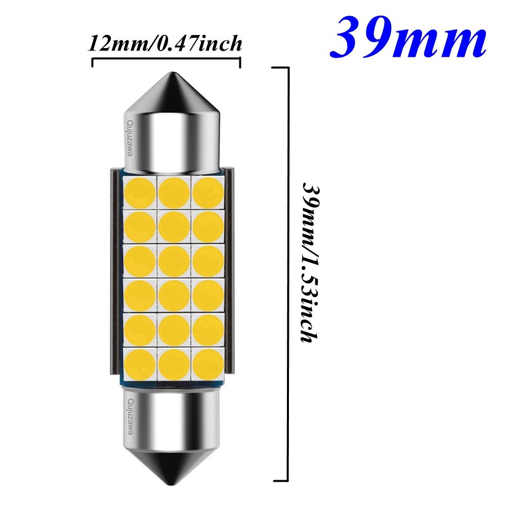 

Festoon 31mm 36mm 39mm 41mm C5W C10W C3W Super Bright 3030 LED Bulb Car Dome Light Canbus Auto Interior Reading Lamp Warm White Pure White