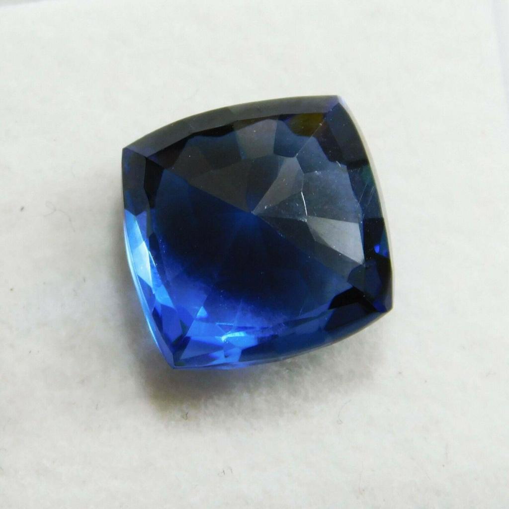 Natural Blue Tanzanite Loose Gemstone 8 Ct Square Cushion Shape for Jewelry Making and Crafts