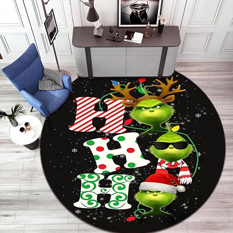 American Christmas Comedy How the Grinch Stole Christmas carpet Household goods decoration anti slip home table and chair mat aisle door mat carpet 25