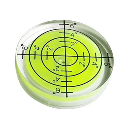 Eibel Level, Leveler with Level Vibration Tube, Angle Gauge, Round, Measuring Measuring Level, Inclination Measurement, Analog, Easy Setup, Mini, Comp