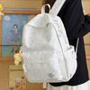 Schoolbag Milk Sweet Gentle Wind Vitality Embroidered Backpack Female Junior High School Student School Bag Multi-compartment Casual Versatile 