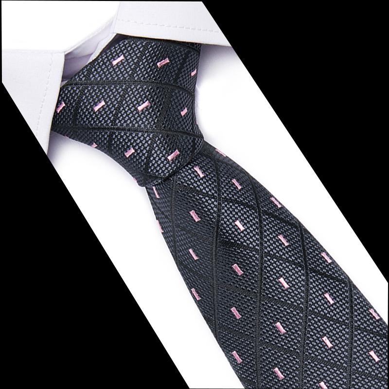 Necktie Man 7.5 cm Silk Tie Solid Color Gravatas Suit Accessories Fit Wedding Holiday Party